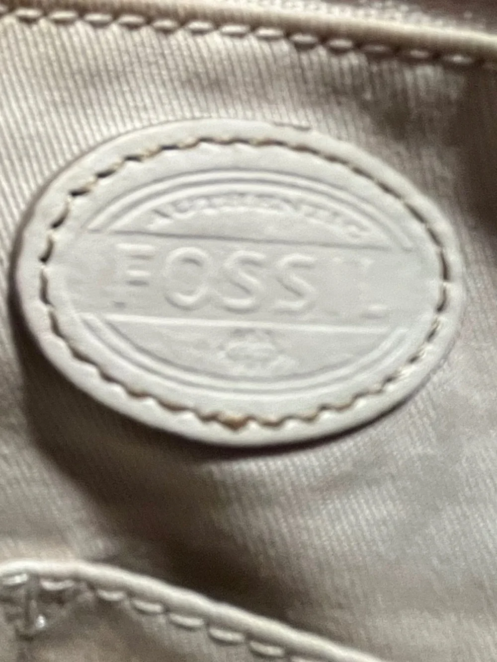 Fossil Vintage Purse Tote Black & White